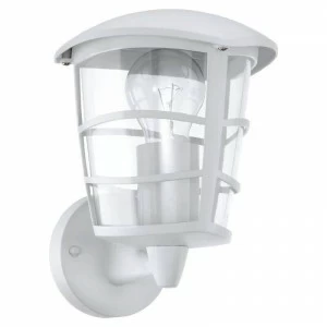 Уличный настенный светильник 22,5х19х17 см белый Aloria 93094 EGLO ALORIA, ФОНАРЬ 00-3897305 Белый;прозрачный