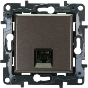 Розетка компьютерная RJ45 категория 5e UTP - Legrand Structura - магнезиум