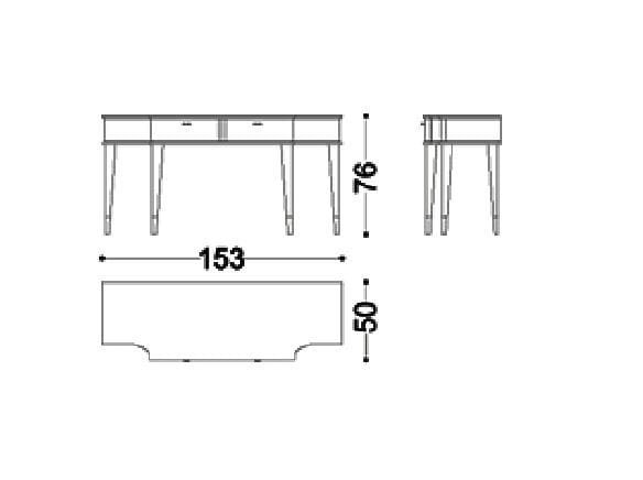 Деревянный туалетный столик OPERA CONTEMPORARY Дезире ARCH-00077920 - Вид №1