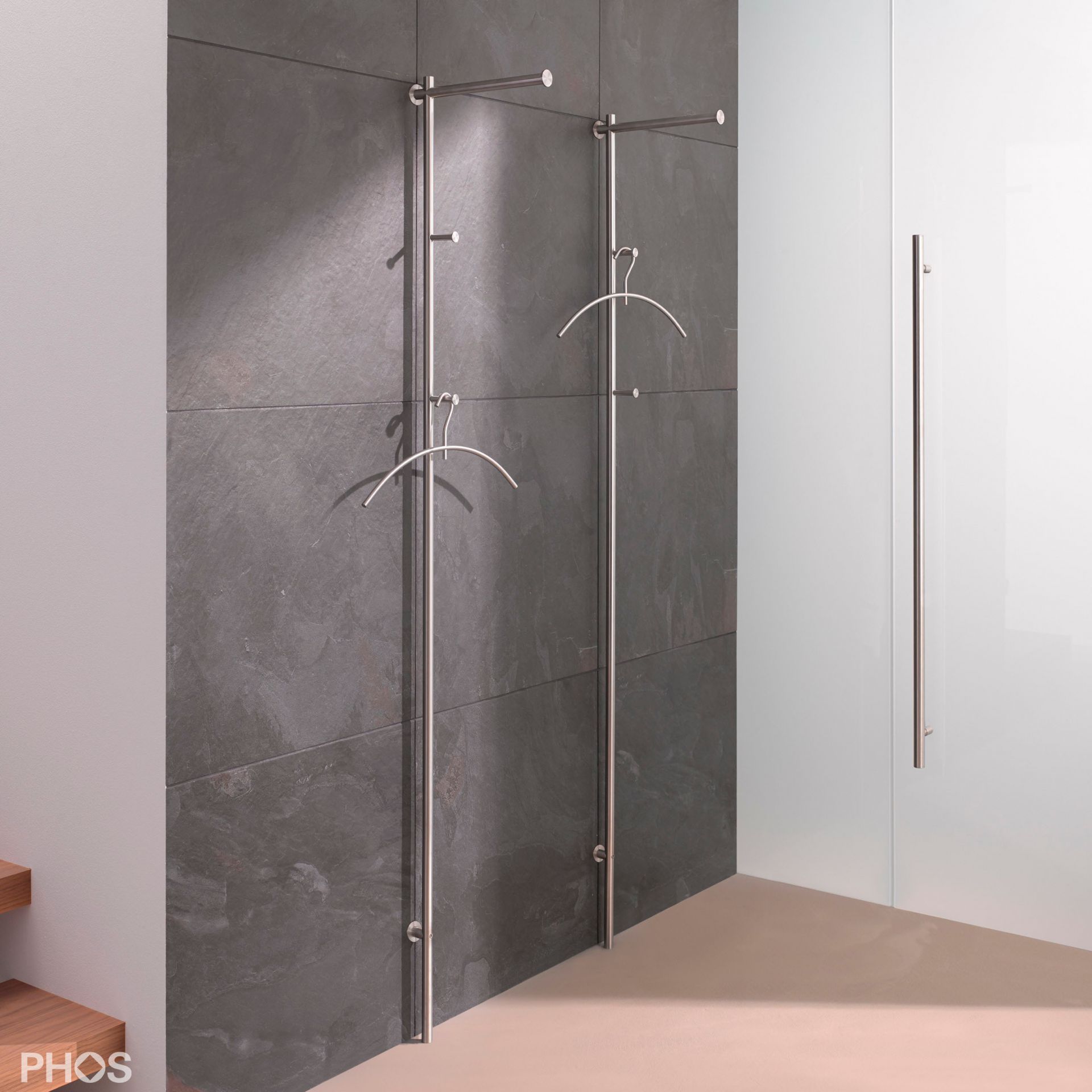 GL3 Г-образная вешалка для прихожей для настенного монтажа PHOS  - Вид №1