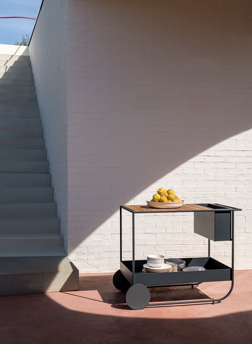 Металлическая садовая тележка для еды Potocco ARCH-00036443 - Вид №1