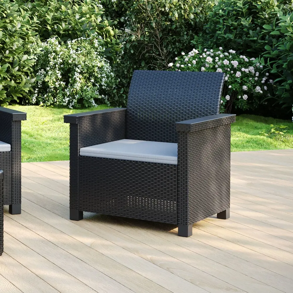 BEGINIA Basegi - Садовое кресло с подушкой для комфортного отдыха 89407428 STLM-1573488