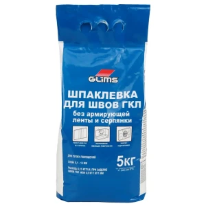 Шпаклёвка для заделки швов Glims MasterFlott, 5 кг 16199675 STLM-2117097