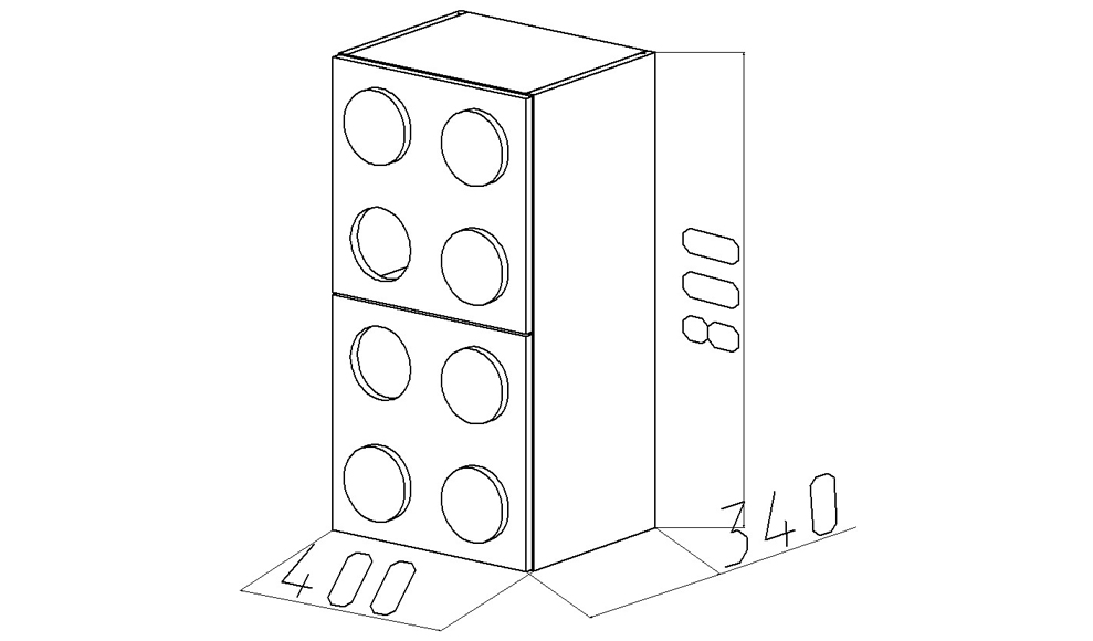 Полка детская навесная вертикальная "Леголенд" МАНДАРИН ЛЕГОЛЕНД 179559 Белый;красный Santreyd  - Вид №5