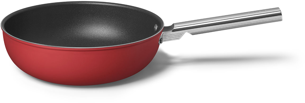 CKFW3001RDM Посуда / сковорода wok 30 см, красная SMEG  - Вид №3