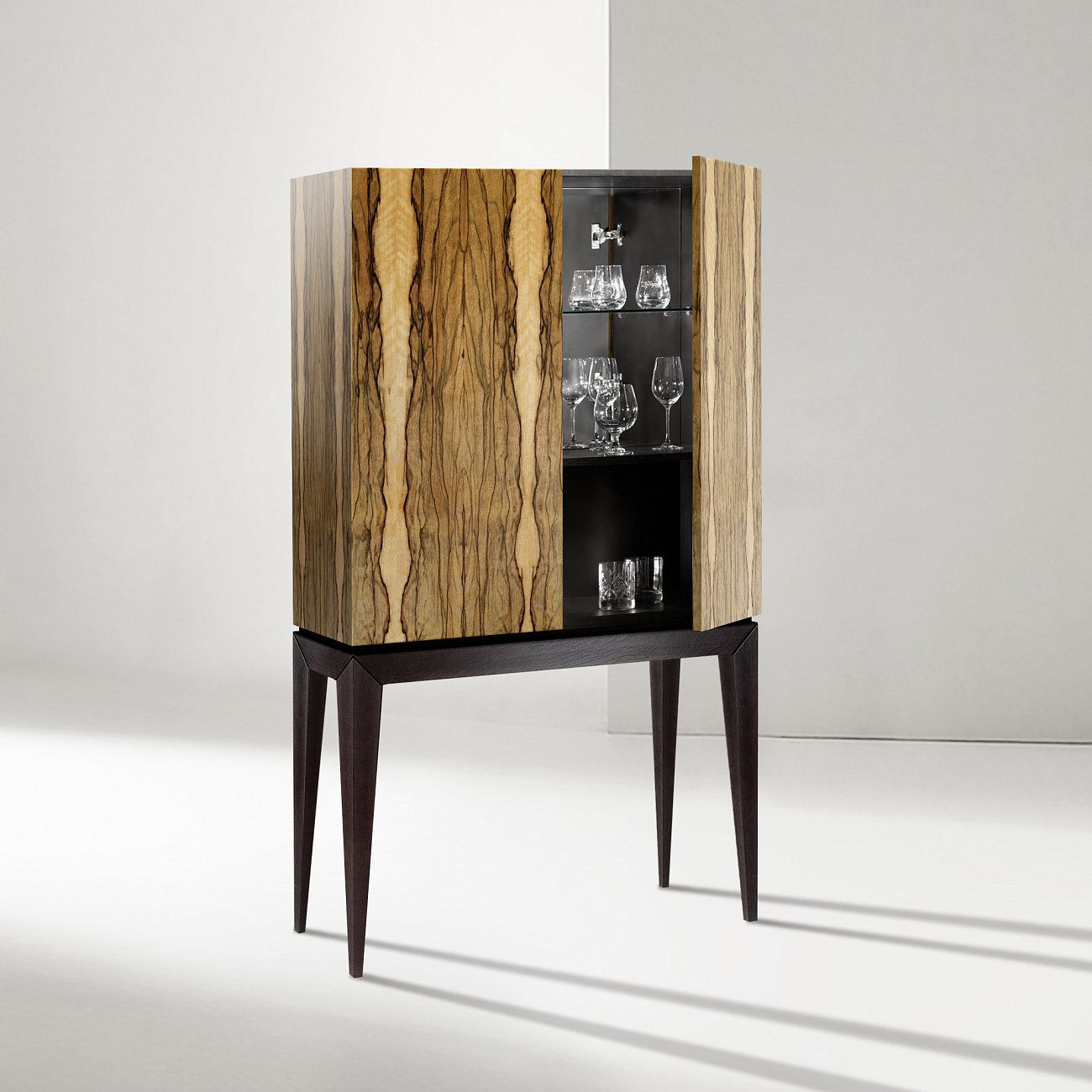 Барный шкаф с 2 дверцами зирикот Tamaraw ACWD TAMARAW 00-3981972 Коричневый  - Вид №1