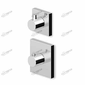 ZP8646 - R97810 - R97815 Встроенный термостатический смеситель для душа 1/2 "и переключатель на 2/3 с открытием / закрытием воды. Zucchetti Pan 