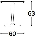 VOLPI Круглый деревянный журнальный столик Luigi volpi Lv-41002 - Вид №2