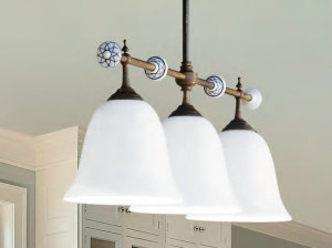 Стеклянный подвесной светильник