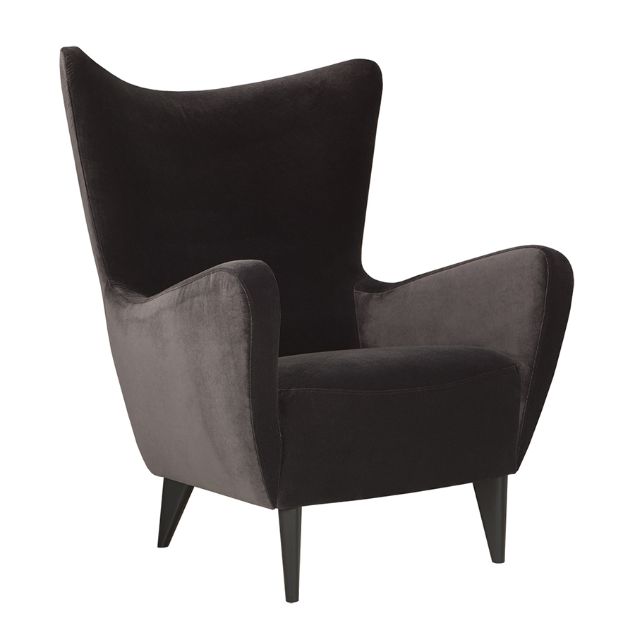Кресло ELSA черное бархат Sits S1164 - Вид №1