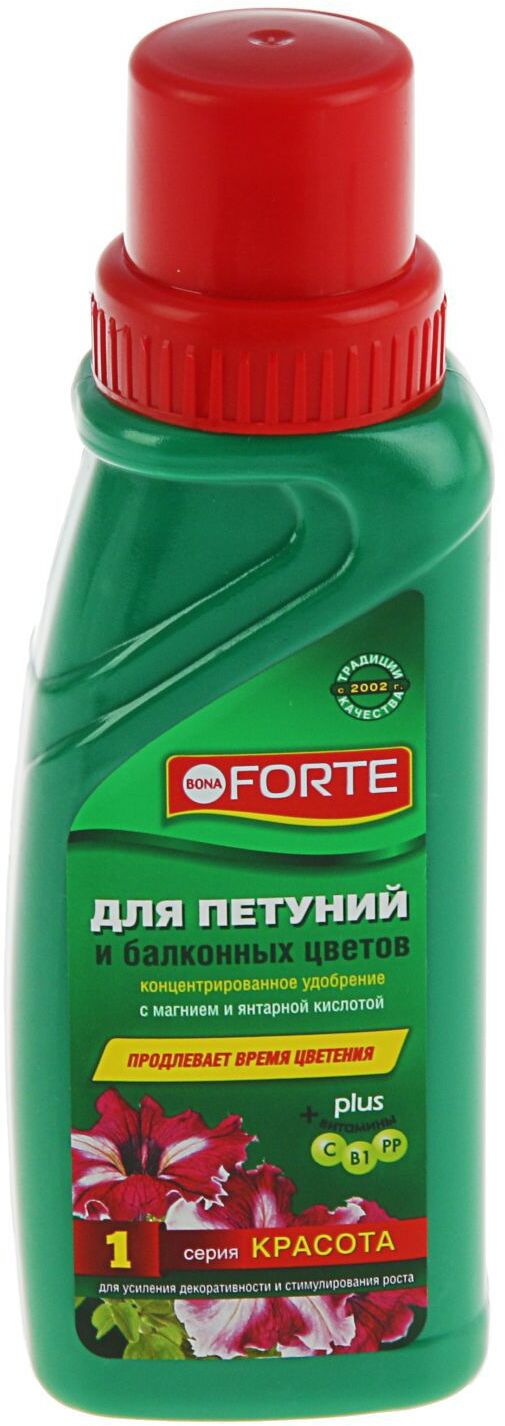 91083065 Удобрение Bona Forte для петуний и балконных цветов флакон 285 мл STLM-0475215 БОНА ФОРТЕ