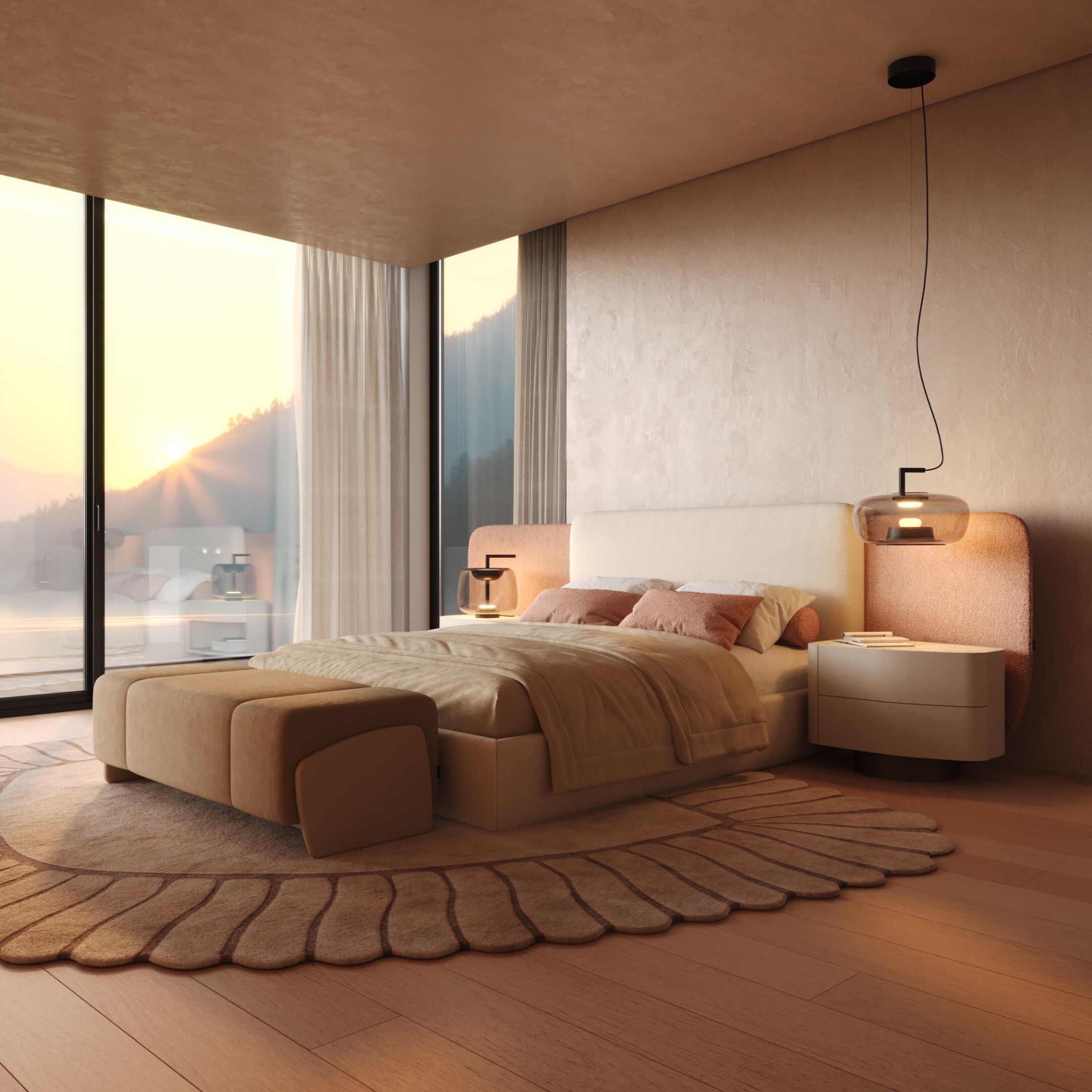 Деревянная тумбочка с ящиками и каменной столешницей Stylish Club Stone ARCH-00035473 - Вид №5