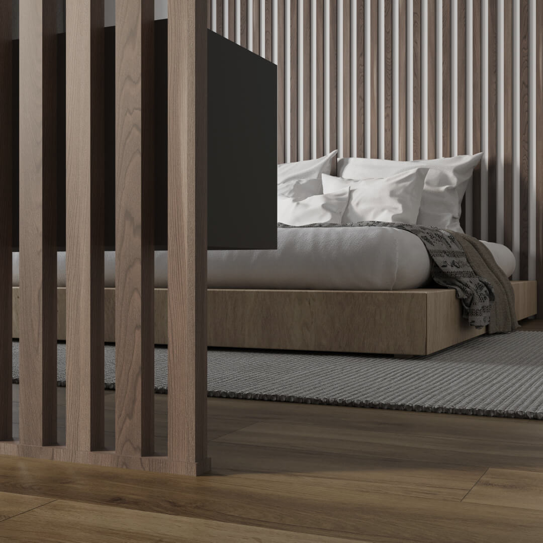 Интерьерная рейка МДФ Stella Бриона Light Орех Бразильский 16*40*2700 (уп.8шт.) STSR-812 - Вид №7