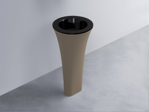 AMLA45-N+AMPILT-LV+AMCOLT-AN Раковина Amedeo Tondo отдельностоящая cielo Enjoy + Amedeo