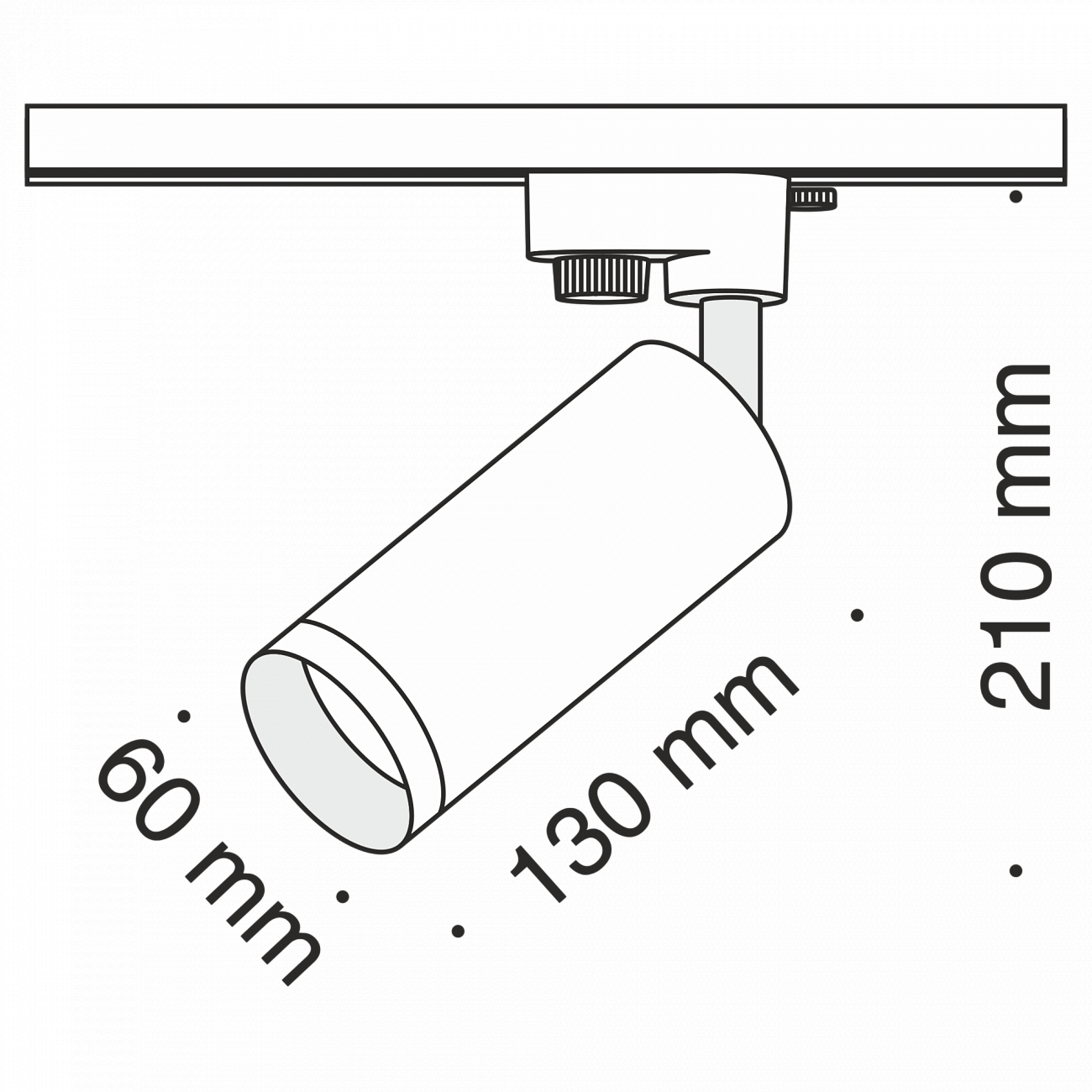 Трековый светильник хром TR004 TECHNICAL SINGLE PHASE TRACK SYSTEM 00-3956211 Хром  - Вид №3