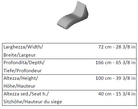La Cividina Мягкий шезлонг в современном стиле Stones sun-id-1375330 - Вид №3