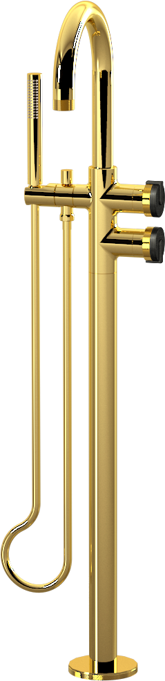 E-11554-R1BOX-L1BOX-AU Смеситель напольный отдельностоящий (внешняя часть) GRAFF MOD+