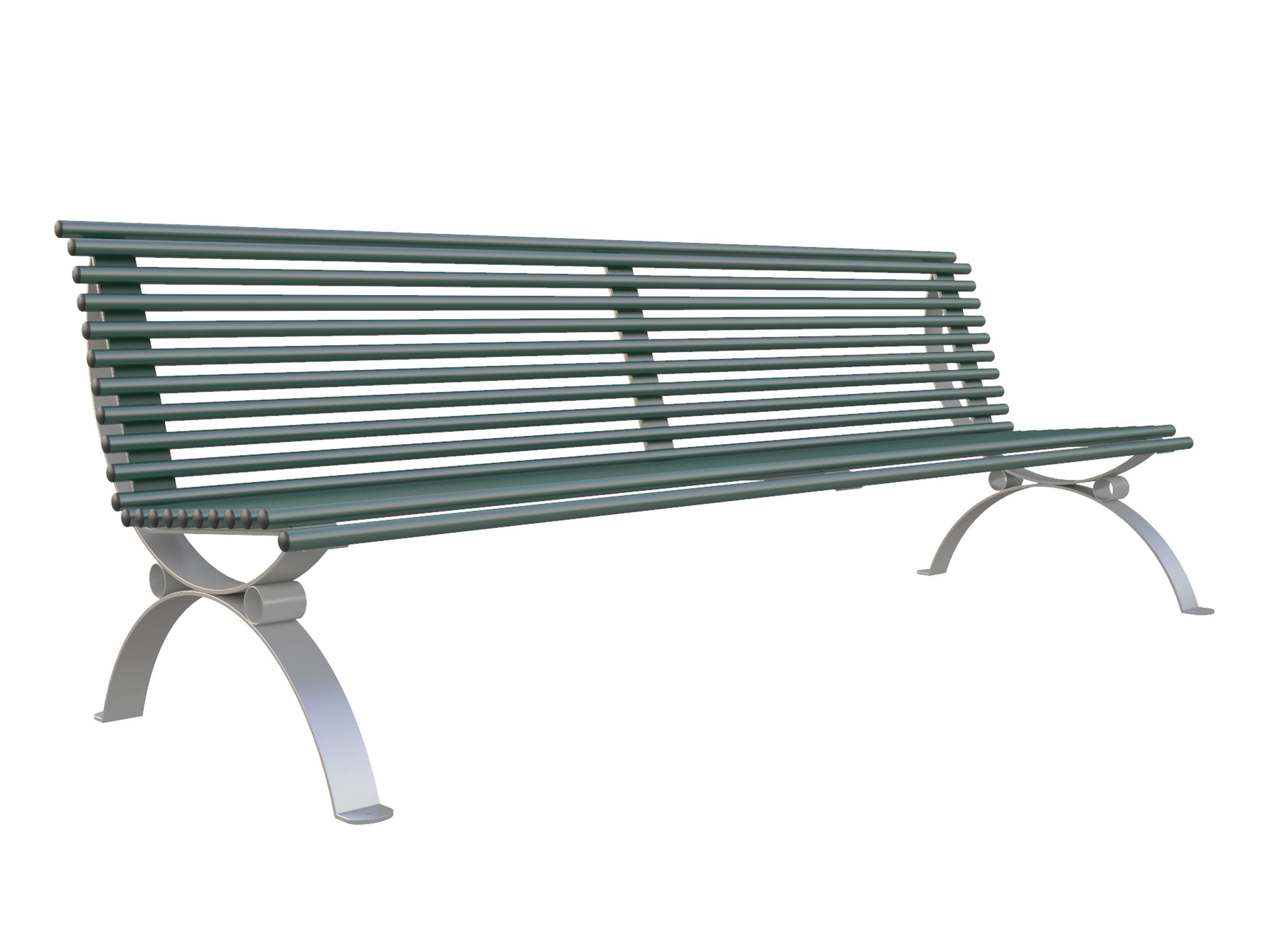 Железная скамья со спинкой Lazzari Позитано ARCH-00083103