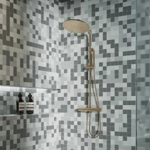 Керамическая мозаика Kreaforta серый микс для интерьера 30×30 см 89412202