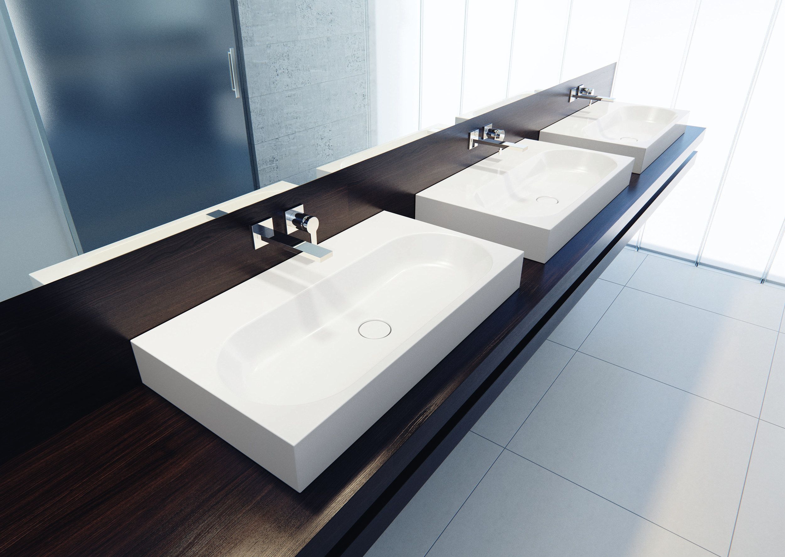 Прямоугольная столешница из эмалированной стали KALDEWEI центр ARCH-00039334 - Вид №1