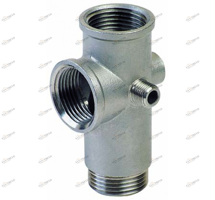 GENEBRE 3775 06 06 5-ходовой фитинг из нержавеющей стали для насосов. Длина 99 мм 