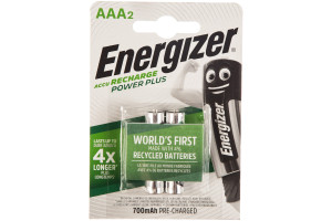 16166292 Аккумуляторы Power Plus NH12/AAA 700 2 шт/бл Pre-Ch 7638900416992 Energizer