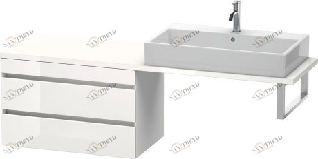 DS532902222 DuraStyle Шкафчик для компактной консоли Белый глянцевый декор Duravit