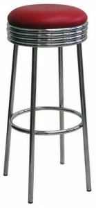 Vela Arredamenti Высокий табурет из хромированной стали