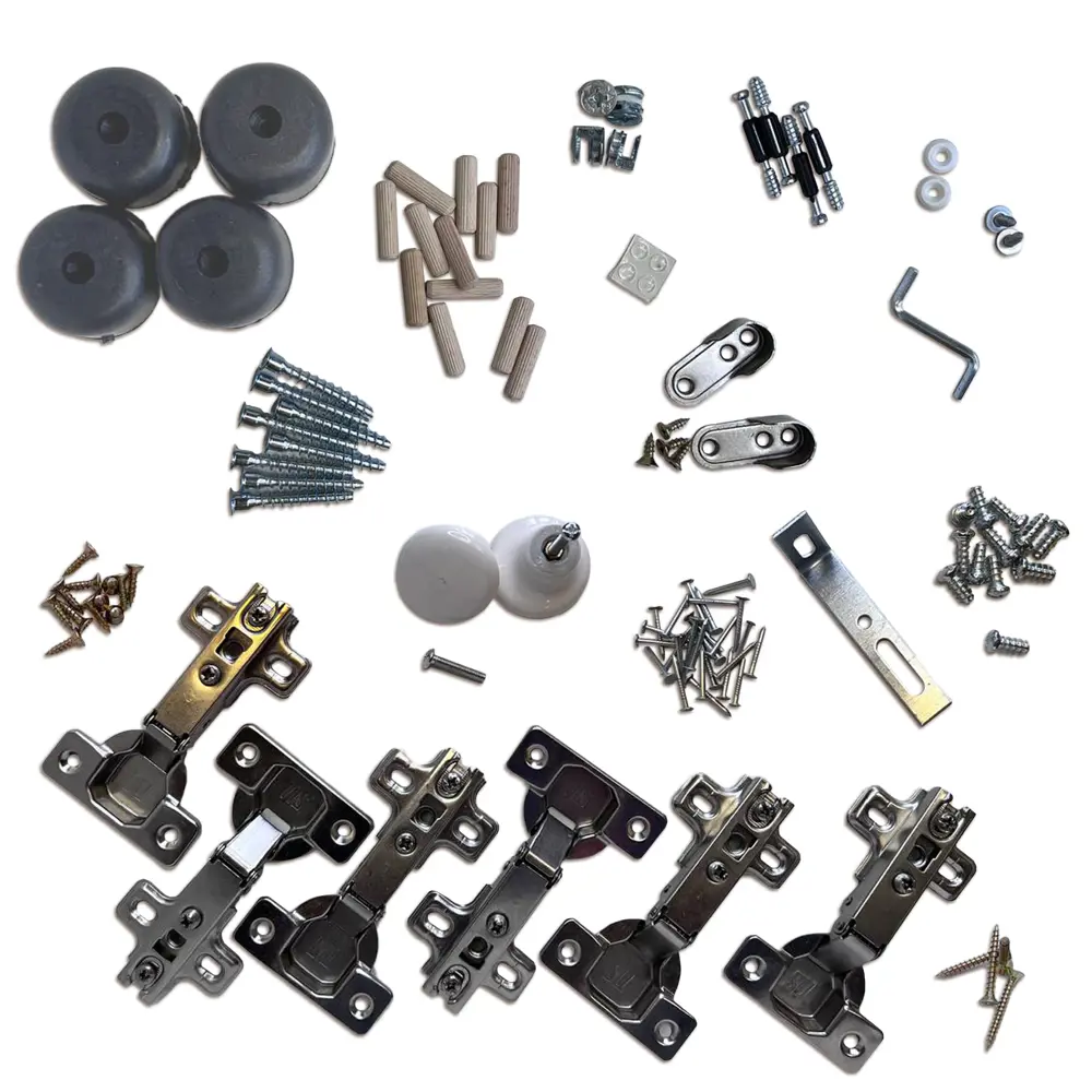 Шкаф распашной Белое солнце с 2 дверями 81x176.7x50.8 см ЛДСП цвет белый STLM-2081870 - Вид №3