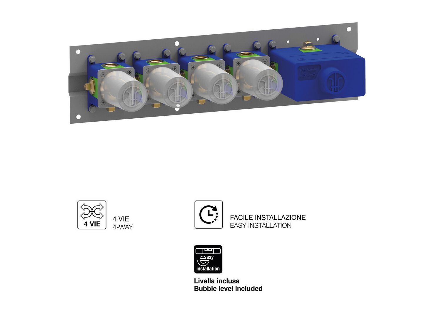 Встраиваемый корпус термостатического смесителя Rubinetterie Frattini 98600V4 ARCH-00062215 - Вид №1