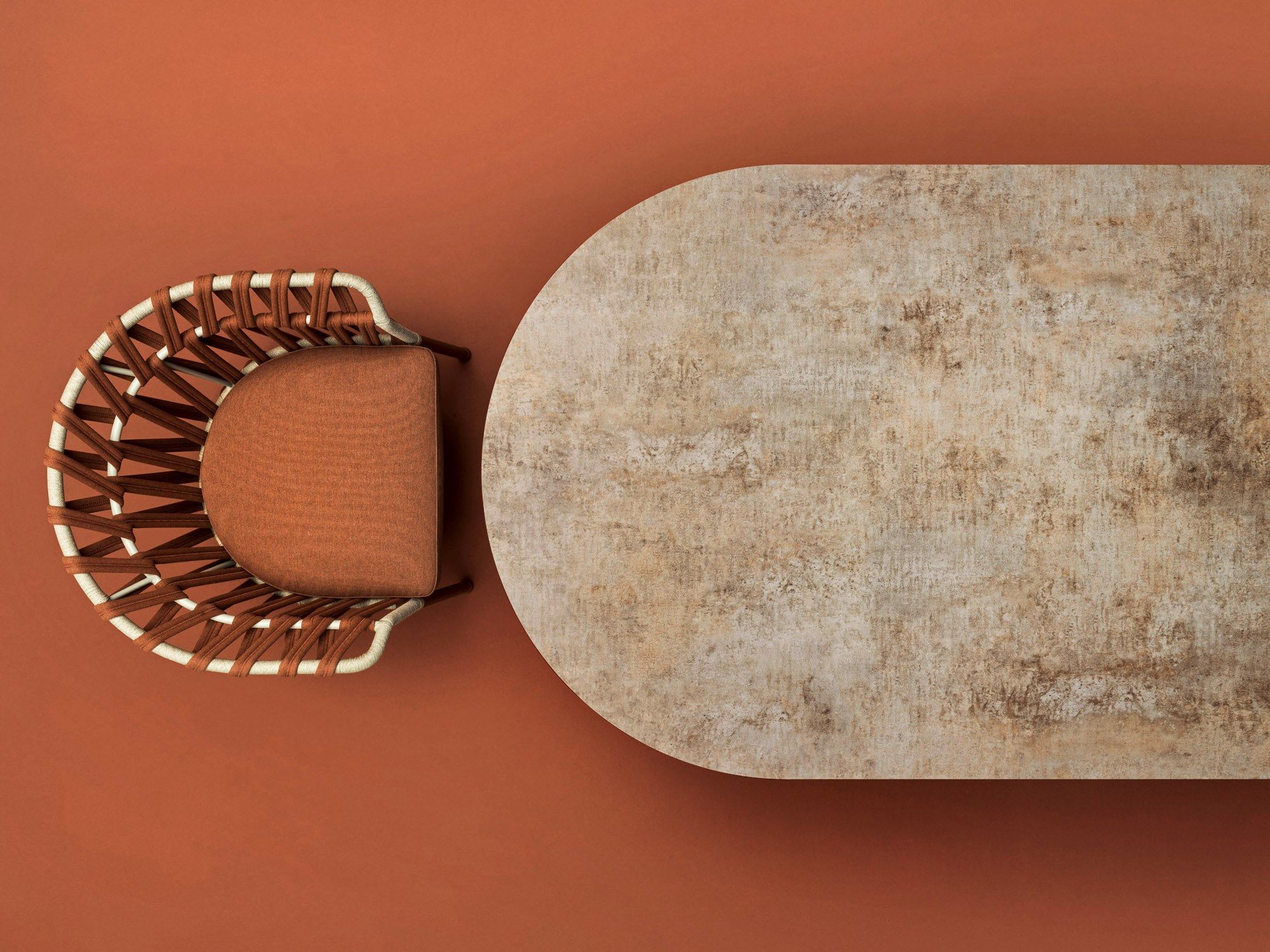 Алюминиевый стул с порошковым покрытием с подлокотниками Varaschin Emma Cross ARCH-00084415 - Вид №3