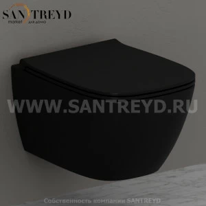 GNS03AR Подвесной унитаз настенный Черный Ceramica Globo GENESIS Италия