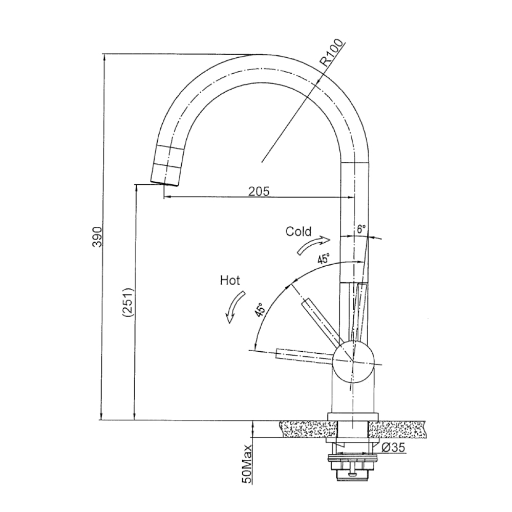 Кухонные смесители Eco Venice SSN-1338-LG SEAMAN - Вид №2