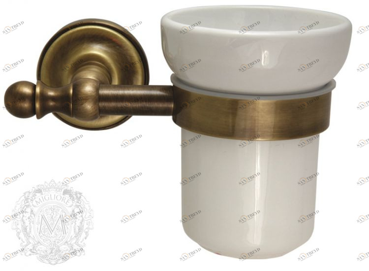Стакан для щеток MIGLIORE Mirella ML.MRL-M060.BR - бронза 