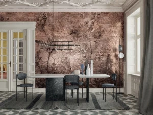 Inkiostro Bianco Обои сусальное золото с цветочными мотивами Goldenwall 2020 Inkevea2001,2,3,4