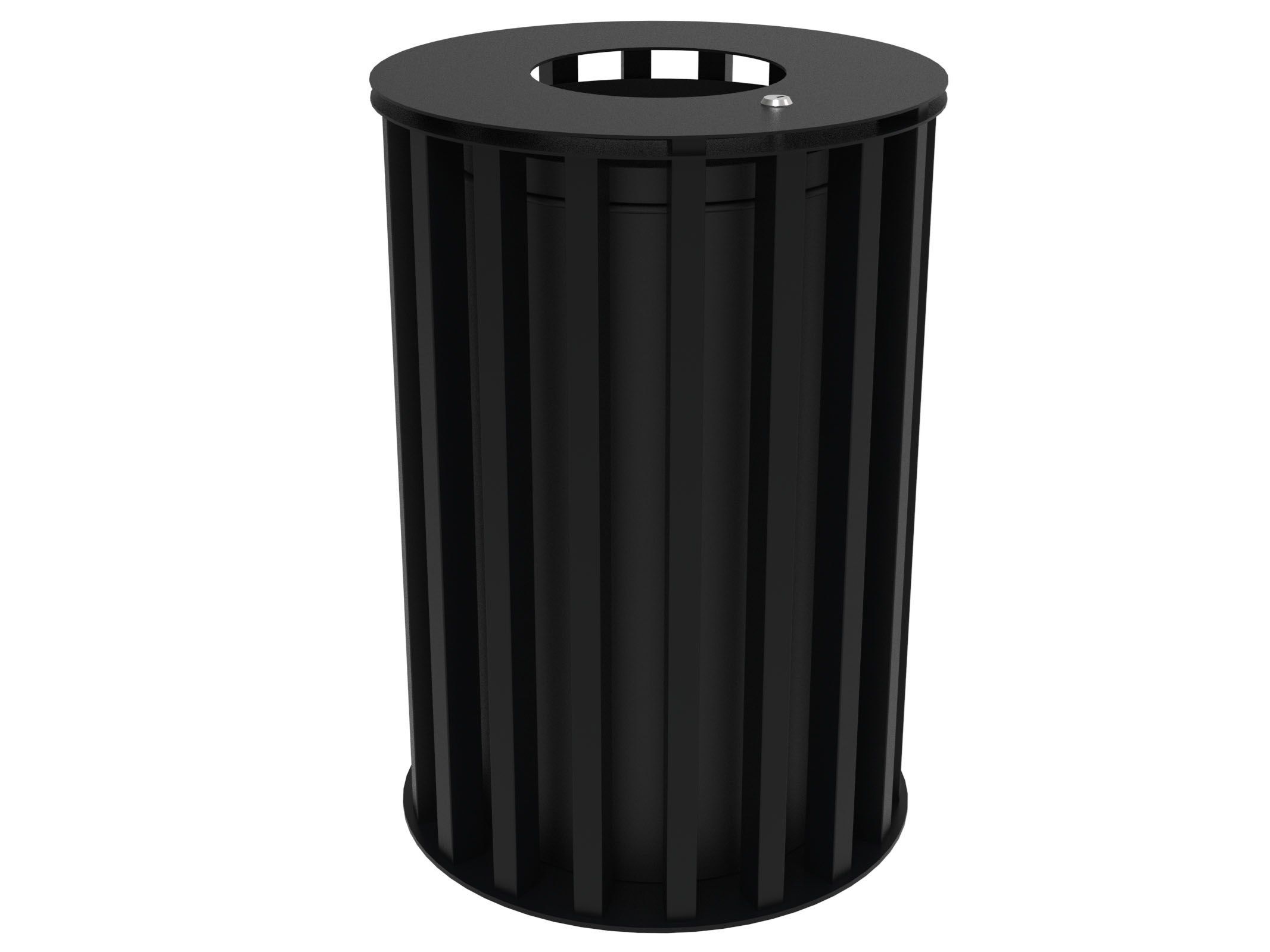 Оцинкованная стальная корзина для мусора с крышкой Lazzari Динамо ARCH-00087800 - Вид №18