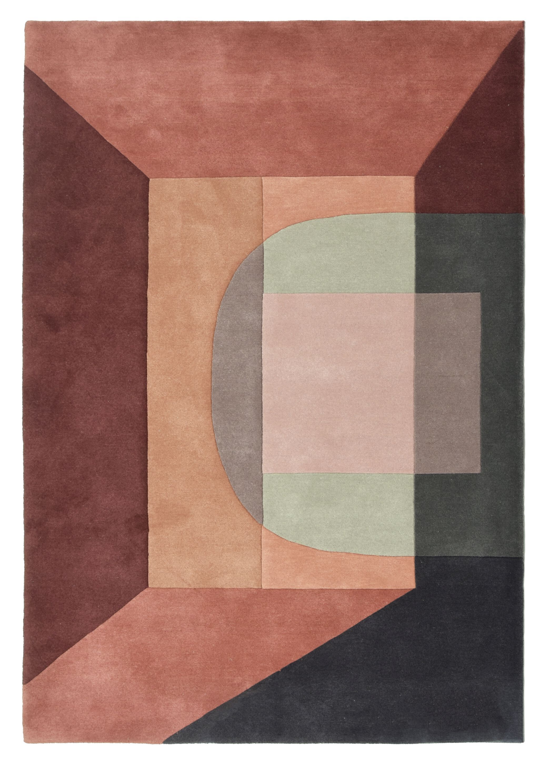 Узорчатый прямоугольный ковер с длинным ворсом Ademi Exclusive ARCH-00017400 - Вид №1