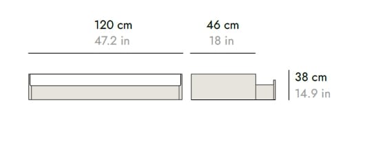 Деревянный подвесной письменный стол с ящиками Punt Стокгольм ARCH-00073174 - Вид №2