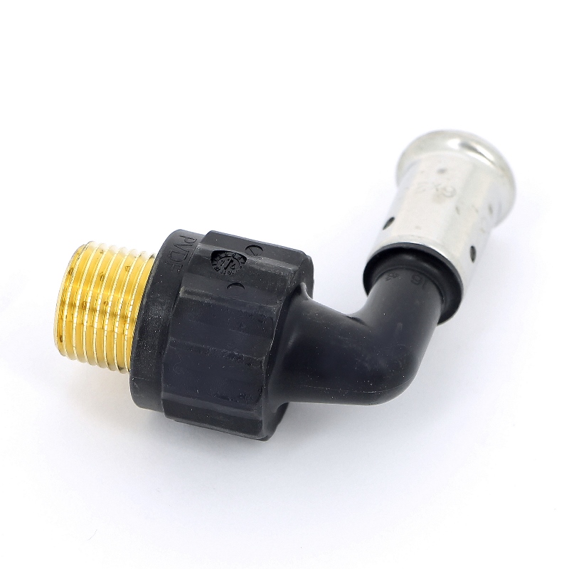 Угол пресс-Н PVDF HENCO 16х1/2" 5PK1604 - Вид №1