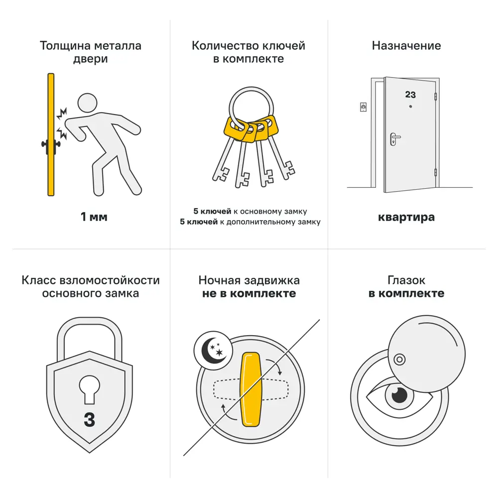 Дверь входная металлическая Гибсон 95x205 см правая скай беленый с зеркалом TOREX STLM-2023843 - Вид №4