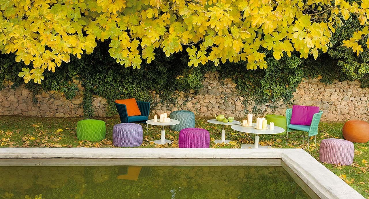 Круглый садовый пуфик Paola Lenti гнездо ARCH-00119420 - Вид №1