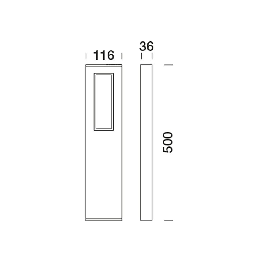 5000611 Мобильный светильник Platek SLIM Paletto  SLIM H. 500 mm - LED 3000K 1 Opening  - Вид №10