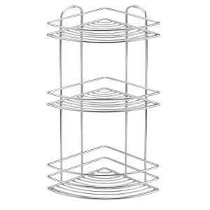 90348525 Полка для ванной BK023SSM угловая 20х46см цвет матовый STLM-0195430 TEKNOTEL