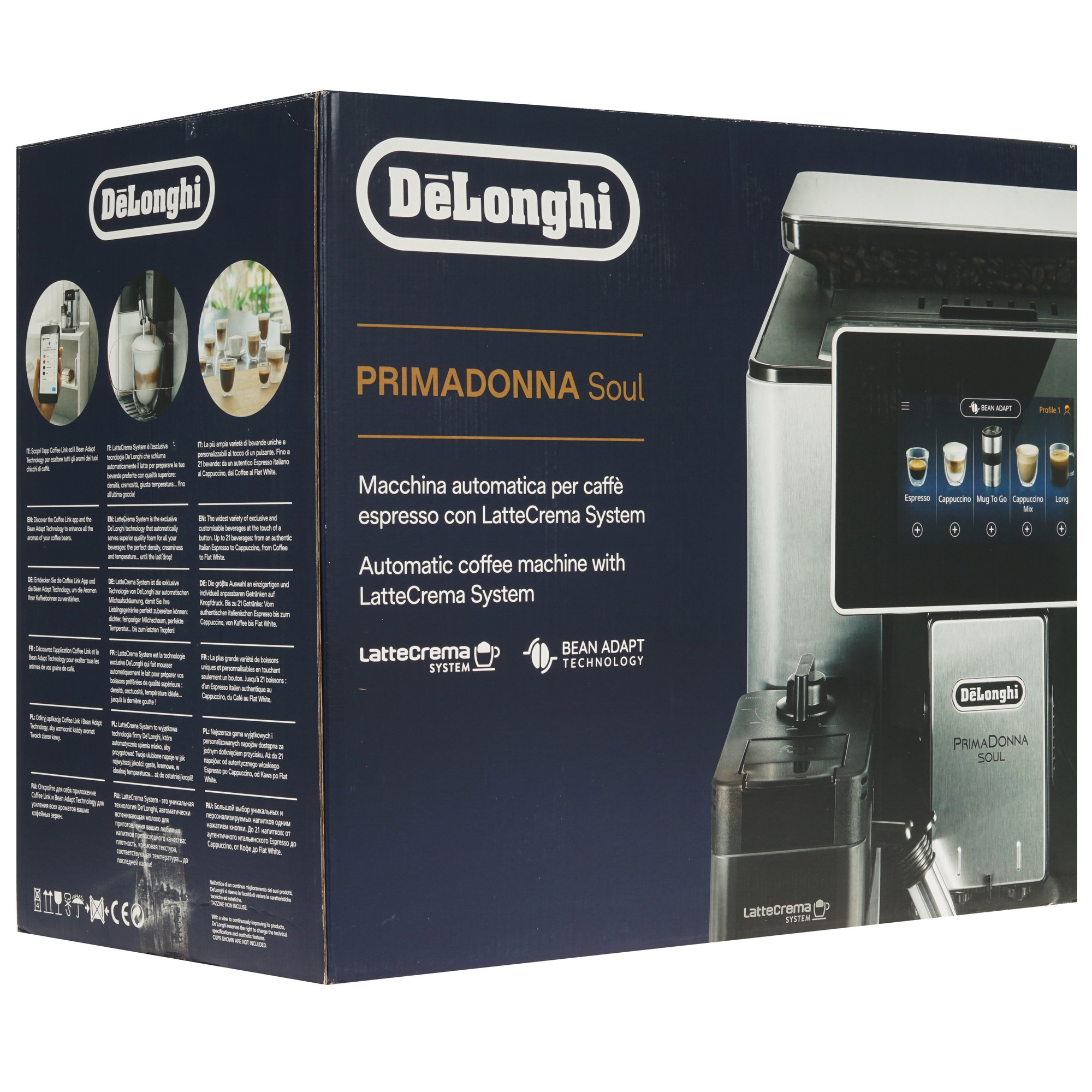 5319928 Кофемашина автоматическая DeLonghi ECAM 610.74.MB черный STDN-0081041 - Вид №9