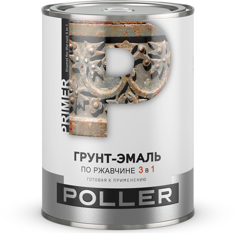 91051666 Грунт-эмаль 03-122-071-008 цвет синий 0.8 л STLM-0458239 POLLER