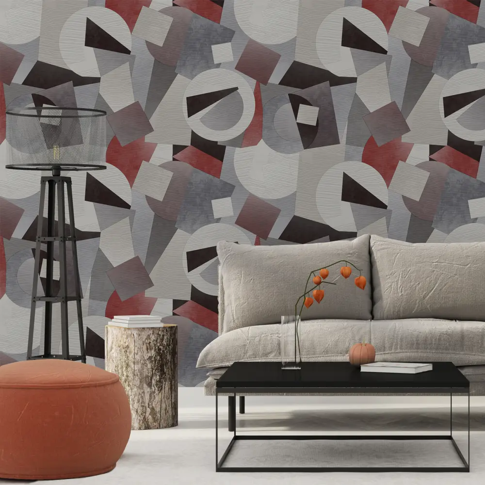Обои флизелиновые Deco-Deco Forma красные 1.06 м DD6011-07 88479564 STLM-2044807 Santreyd - Вид №2
