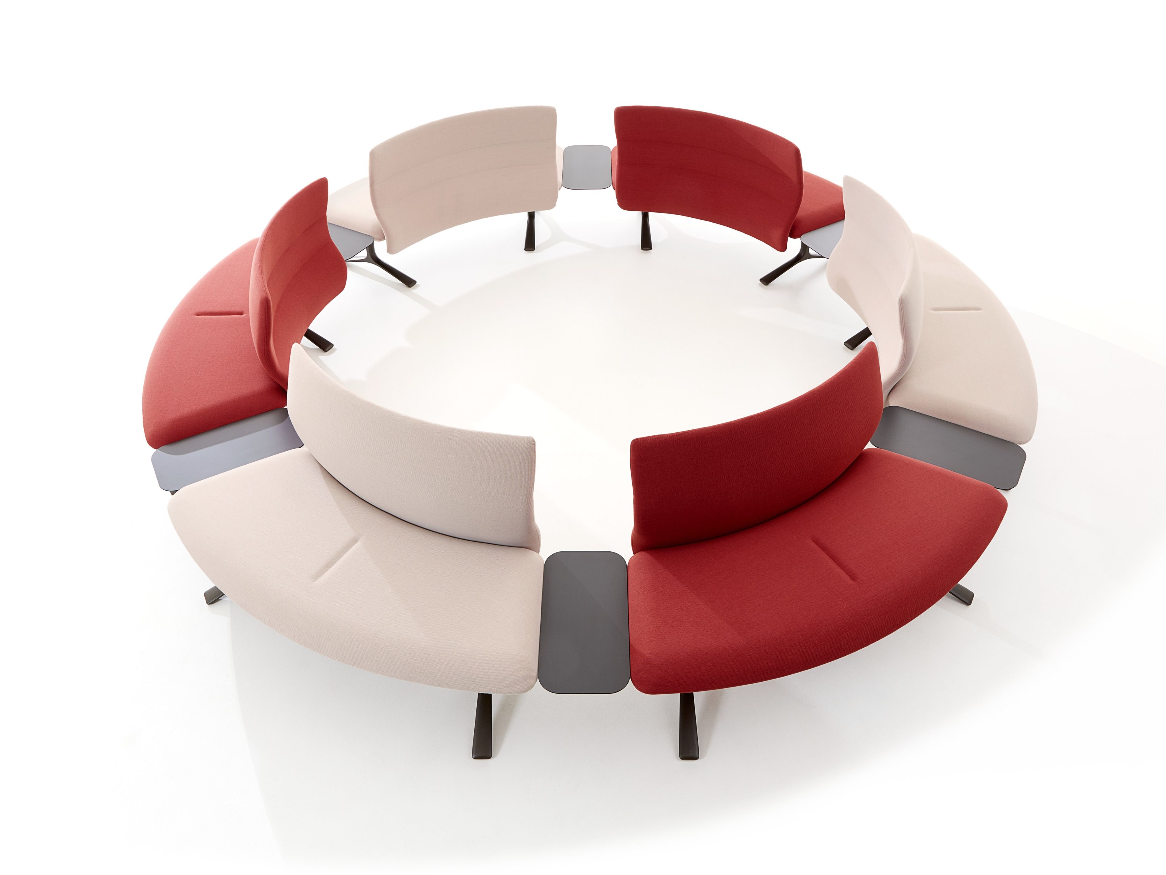 Тканевый изогнутый модульный диван VAGHI Mewa ARCH-00014922