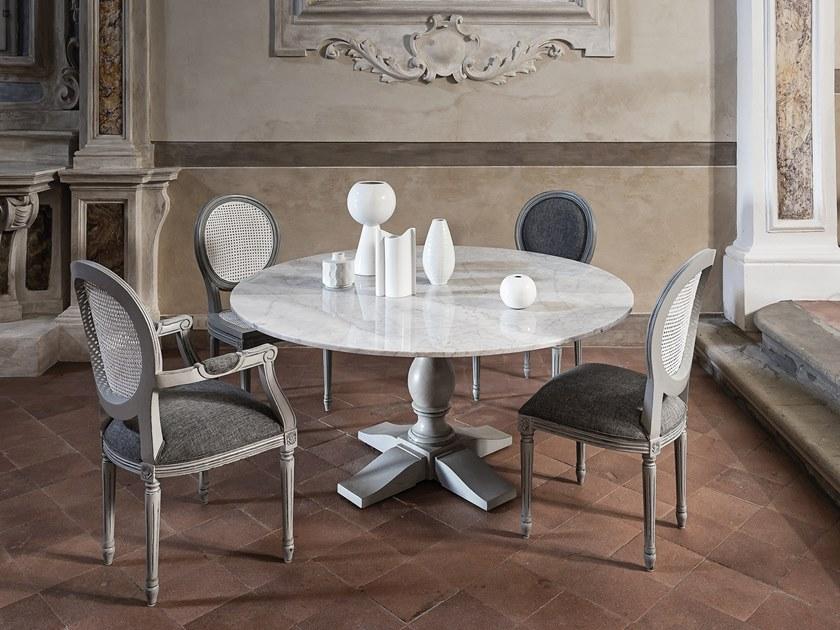 Il Giardino di Legno Круглый обеденный стол из мрамора Mozaic Moza0478 - Вид №3