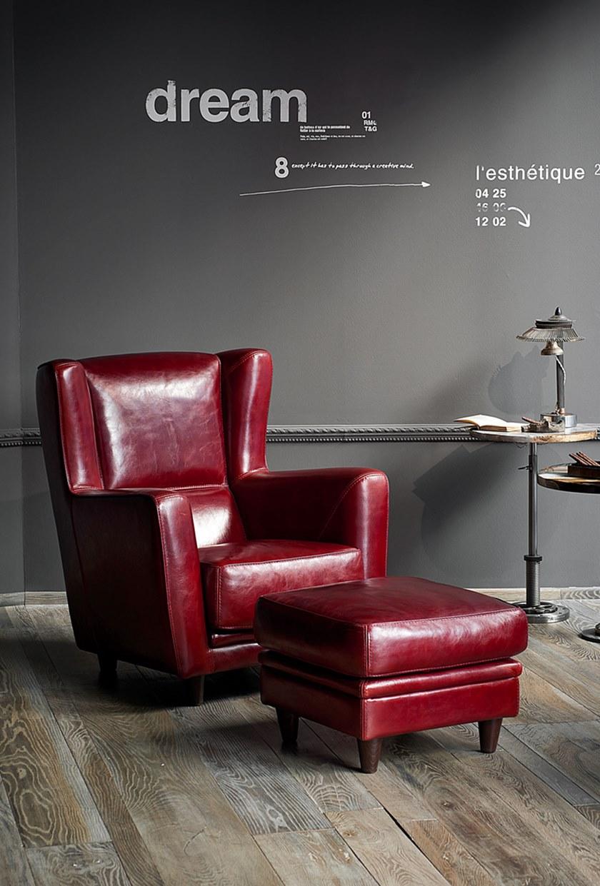 BAXTER Кожаное кресло Bergère sun-id-1365042 - Вид №1