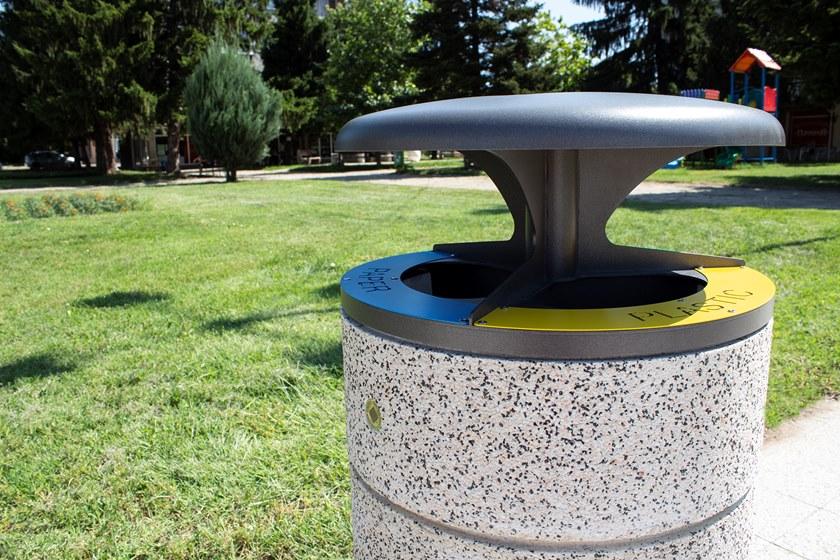 ENCHO ENCHEV - ETE Бетонный мусорный бак для раздельного сбора мусора  249r  - Вид №3